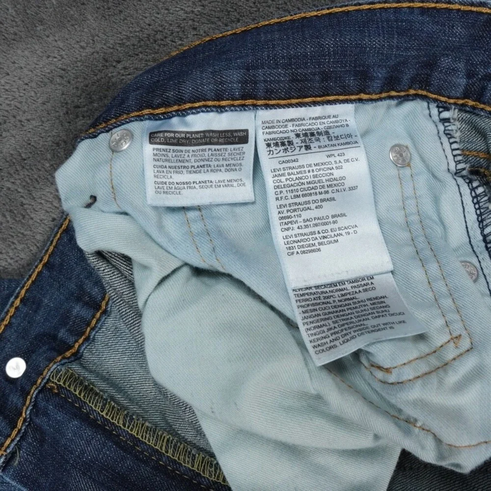 Levis 527 Jeans Mens 42x30 Blue‎ Medium Wash Bootcut Denim Cowboy Baggy Fading